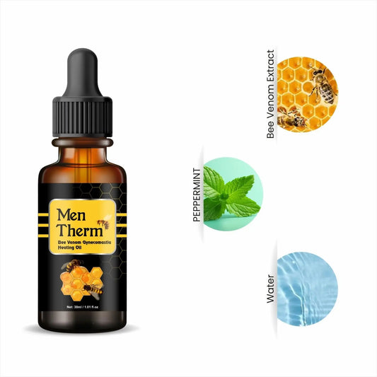 Men Therm Bee Venom Heating Oil for Men Pack of 1 Bottle of 30ml