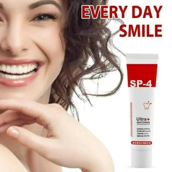 SP 4 UltraBrightening Toothpaste – Advanced Whitening Formula for Stain Removal and Enamel Protection | Fresh Mint Flavor | 30g